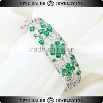daihe fashionable silver charm bangle bracelets