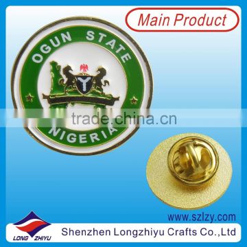 Custom stamping iron ,brass ,gold metal pin badge