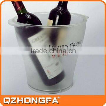 Promotional cheap clear plastic ice buckets wholesale made in china