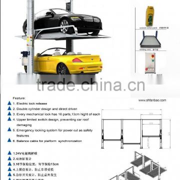 Two Post Car Parking lift can be parallel many units ,new design ,very popular