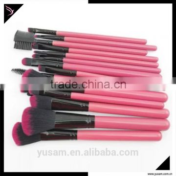 Red personalized 16 pcs high quality custom makeup brush
