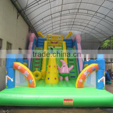 inflatable Spongebob slide amusement park game for kids