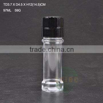 High quality Clear Glass burnisher With plastic lid