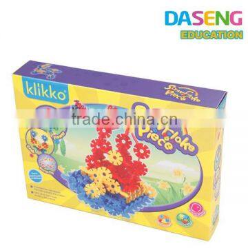 2015 hot kids construction block piece snowflake bricks toy