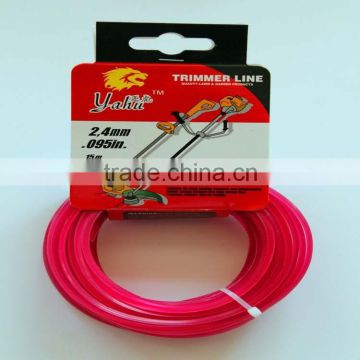 China Original 2.4mmx15m Round Shape Nylon Trimmer Line With Packing Head Card
