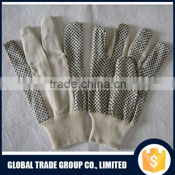 Anti- skidding Cotton Gloves 10.5" & 100% Cotton & PVC & Kintted Wrist & Labor Safety 551576- 1