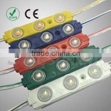 2016 promoted new 5630 colorful injection led module with lens