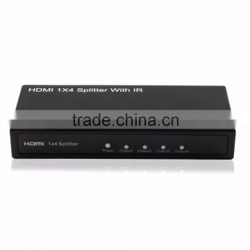 HDMI Splitter 1x4 audio video splitter with IR Support CEC1080P splitter 1 in 4 out