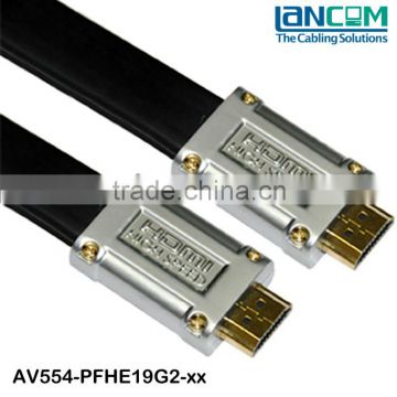 1.4V 1080P 3D High Speed Flat HDMI Cable With Metal Plug