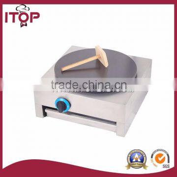 stainless steel single plate gas crepes maker for sale