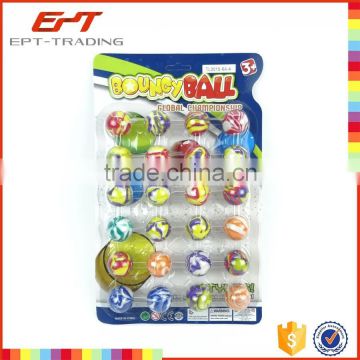 Hot selling kids small rubber bouncy balls 32mm bouncing ball for sale