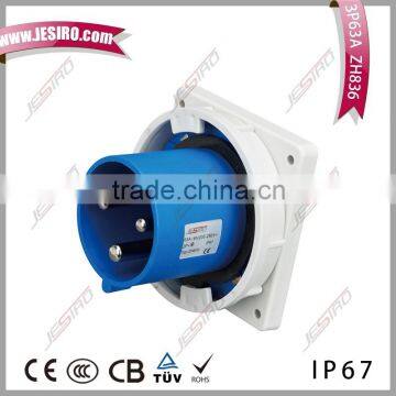 CB 63A IP67 female industrial plug and socket