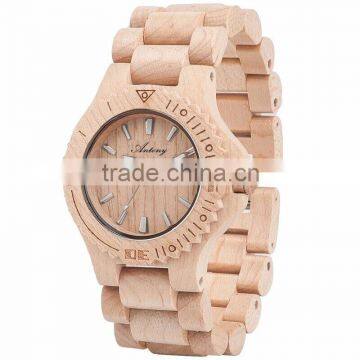 2015 Man Wooden Watch With Maple case And Japan movement