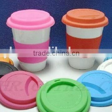 2015 New Anti-slip Cup Cover Silicone Rubber Cup Sleeve With High Temperature Resistant