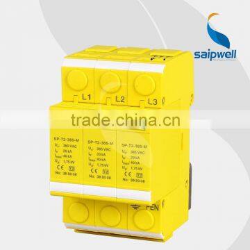 Saip/Saipwell supply PC Material 3 Poles Building Lightning Arrester SPD