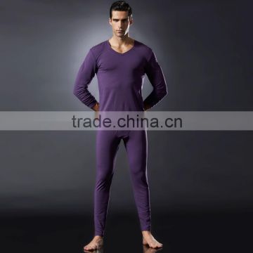 Wholesale Men's Stretch Fleece Elastic Thermal Underwear Suit