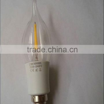 high quality 2w filament led candle bulb