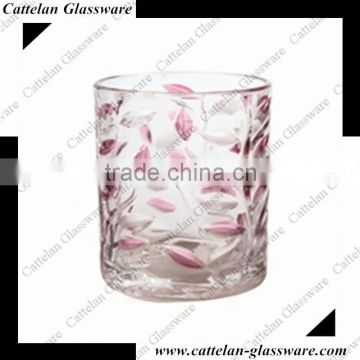 China Anhui Cheap high ball patterned drinking glass tumbler,water glass cup,juice glass.