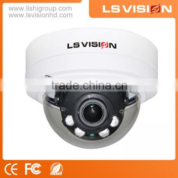 LS VISION 4mp Outdoor Dome infrared cctv camera Free software P2P With Mobile Surveillance motorised lens
