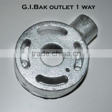GI Back outlet one way