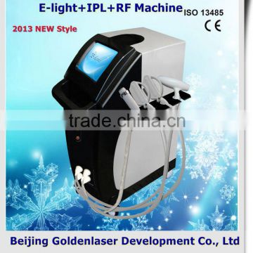 Professional 2013 New Design Multi-Functional Beauty Equipment Vertical E-light+IPL+RF Machine Ipl Eliminacion Cosmetica Capilar