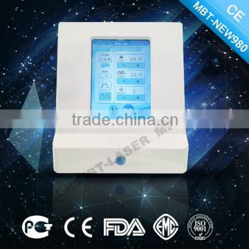 MBT 980nm diode laser for vascular lesions and spider veins machine / diode laser vascular removal