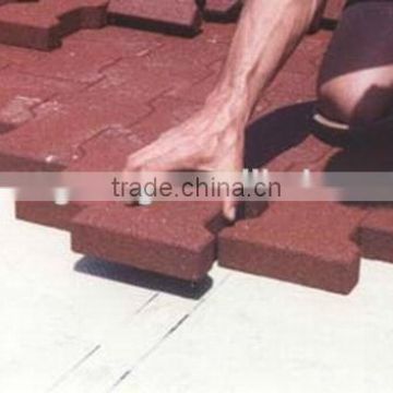 Easy to install outdoor rubber granula rubber floor tile