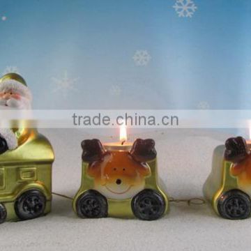 ceramic christmas train for decoration