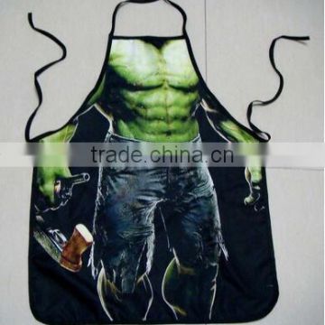 China Manufacturers Cotton Kitchen Cooking Vegetable Digital Printed Apron