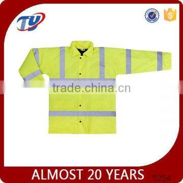 high visibility reflective safety parka jacket