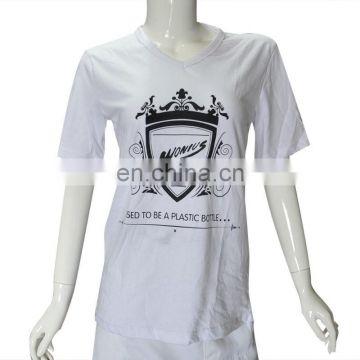 hot sale women white printing t shirt
