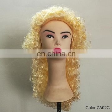 Carnival blond huge curly wigs P-W220