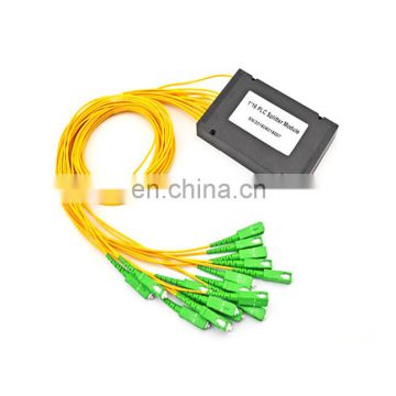 GPON PON FTTH Fiber Optical PLC Splitter ABS Box With LC SC FC Connector