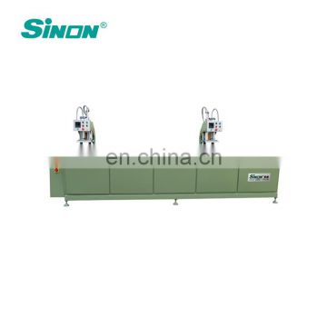 China Jinan SINON UPVC Plastic Windows Welding Making Machine CNC PVC Window Automatic Horizontal Doors Cleaning Line vinyl