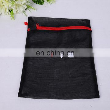 Personalized embroidered black fine mesh cloth or garment wash bag