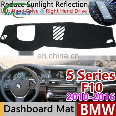 for BMW 5 Series F10 2010~2016 Anti-Slip Mat Dashboard Cover Pad Sunshade Dashmat Carpet Cape Accessories 520i  525i 530i 535i