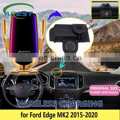 Car Mobile Phone Holder for Ford Edge MK2 2015 2016 2017 2018 2019 Stand Bracket Rotatable Support Accessories for iphone Huawei