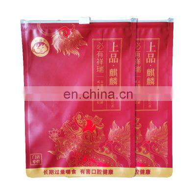 customizable aluminum foil bag food packaging paper slider for areca-nut