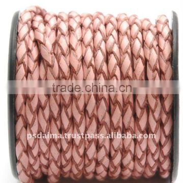 6mm Braided Leather Cord for Jewelry