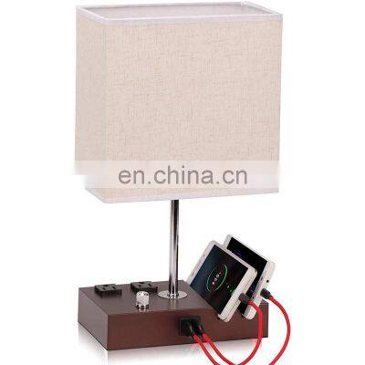 Wholesale customized good quality lamps table lamps modern home decorative wireless charge table lamp