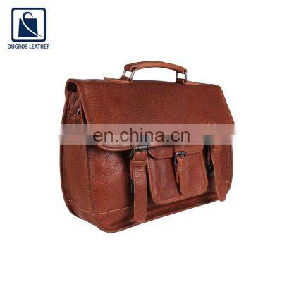 Huge Demand on Attractive Pattern Eye Catching Look Leather Men Messenger Bag