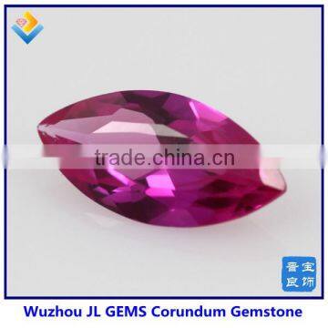 synthetic marquise cut pink ruby corundum gemstones