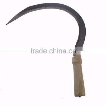 Garden Farm Sickle Hand Held Tool With Long Handle for Cutting Grass