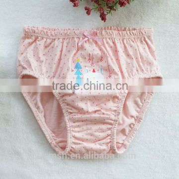 3-pack Custom printed new pattern pure cotton cute baby girl underwear briefs