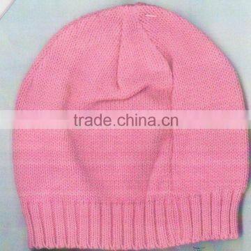 knitting Ear pink hat