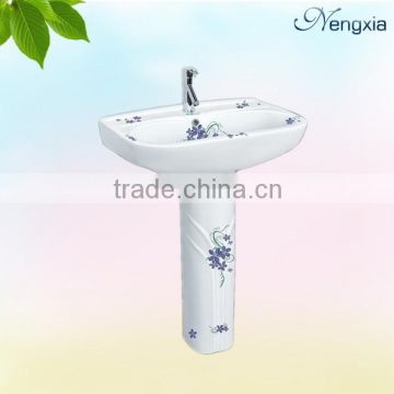 B601 Sanitary Wares China Hair Wash Sink Bathroom Pedestal Basin