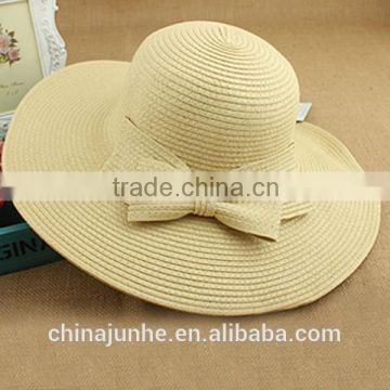 High quality hot popular hats straw hats with bowknot