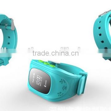 the portable wrist Watch GPS Tracker for kids tracking on mobile and web