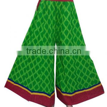 Multicolor Printed Cotton Palazzo Trouser For Girls
