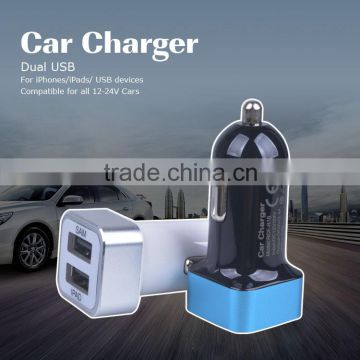 High Quality Universal In-Car Power Dual USB Charger DC 5v /4A Vehicle Charger
